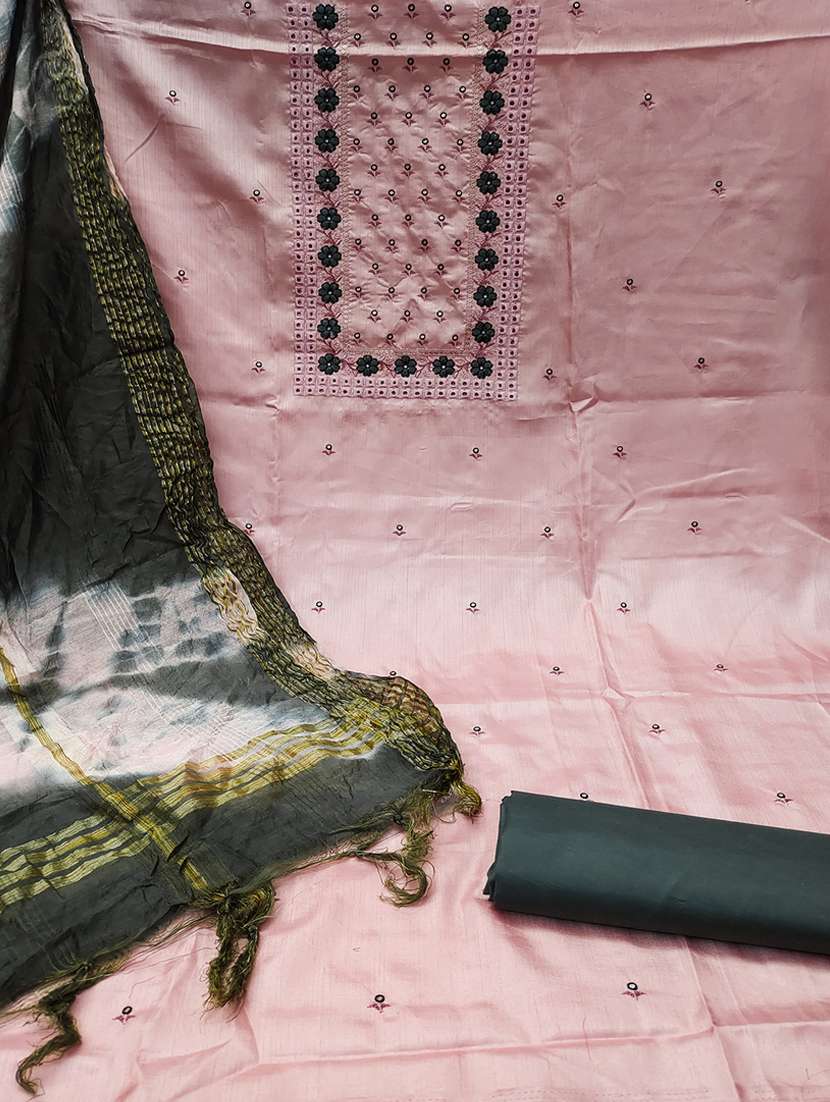women embroidered unstitched suits - 21390513 -  Standard Image - 2
