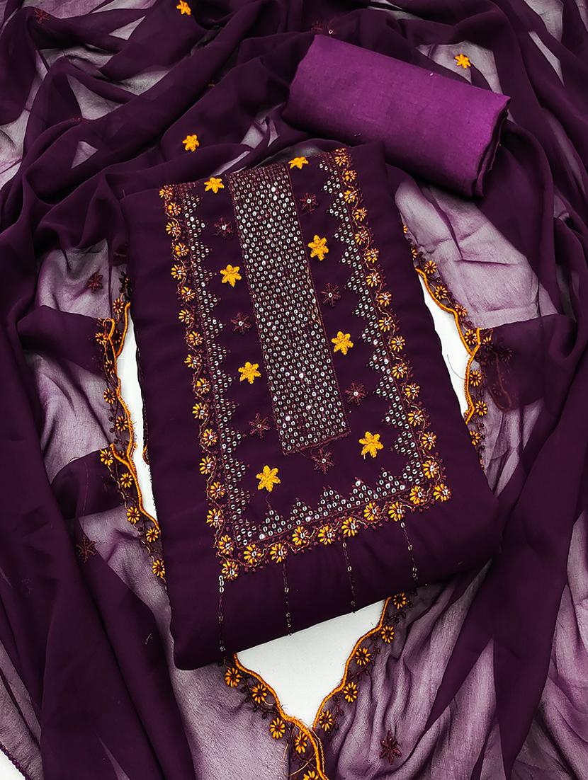 women embroidered unstitched suits - 21390520 - Zoom Image - 0