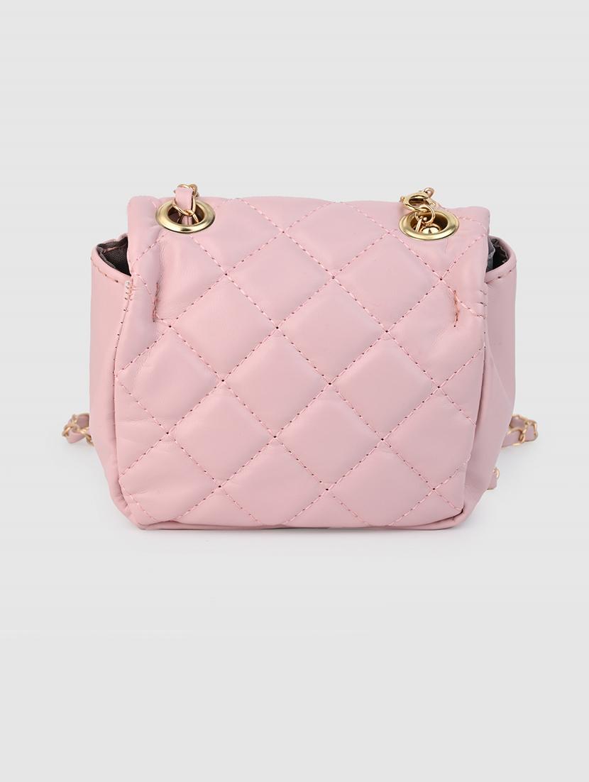 women pink pu sling bag - 21390818 - Standard Image - 2