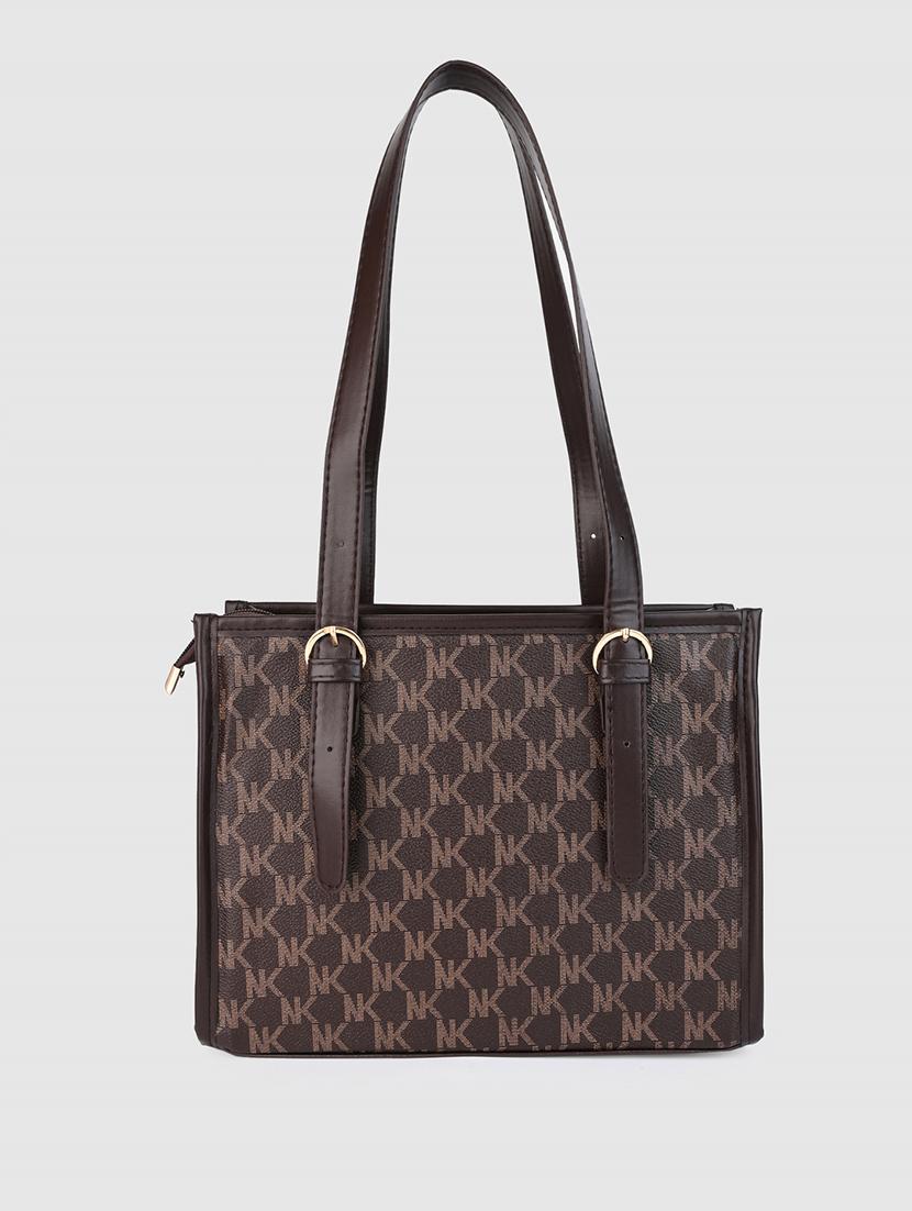 women brown pu handbag - 21390847 - Standard Image - 2
