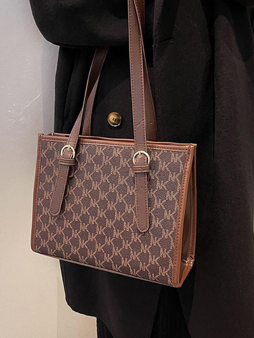 women brown pu handbag - 21390847 - Standard Image - 7