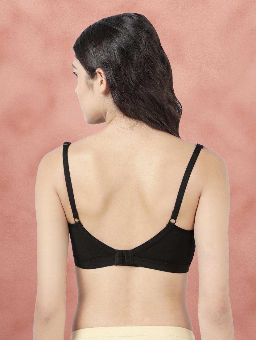 women solid cotton t-shirt bra - 21391062 - Standard Image - 2