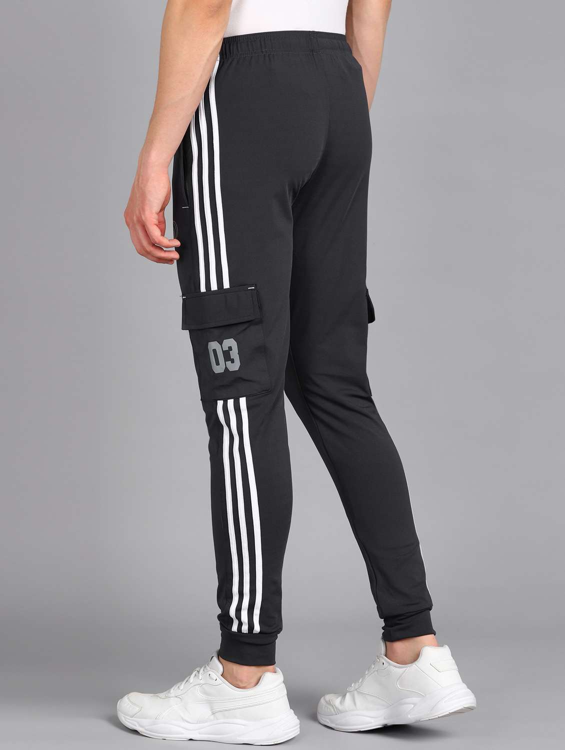 men mid rise side taped joggers  - 21391146 -  Standard Image - 2