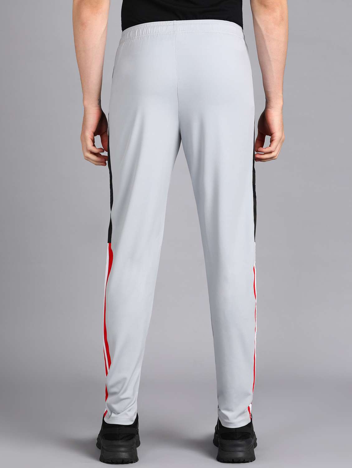 men mid rise side taped full length track pant - 21391155 -  Standard Image - 2