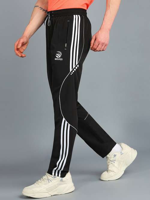 men mid rise side taped full length track pant - 21391168 -  Standard Image - 0