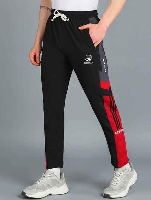 men mid rise side taped full length track pant - 21391172 -  Standard Image - 0