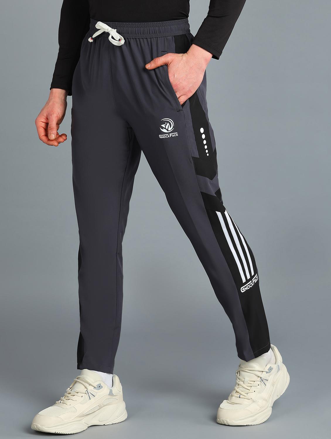 men mid rise side taped full length track pant - 21391173 -  Zoom Image - 0