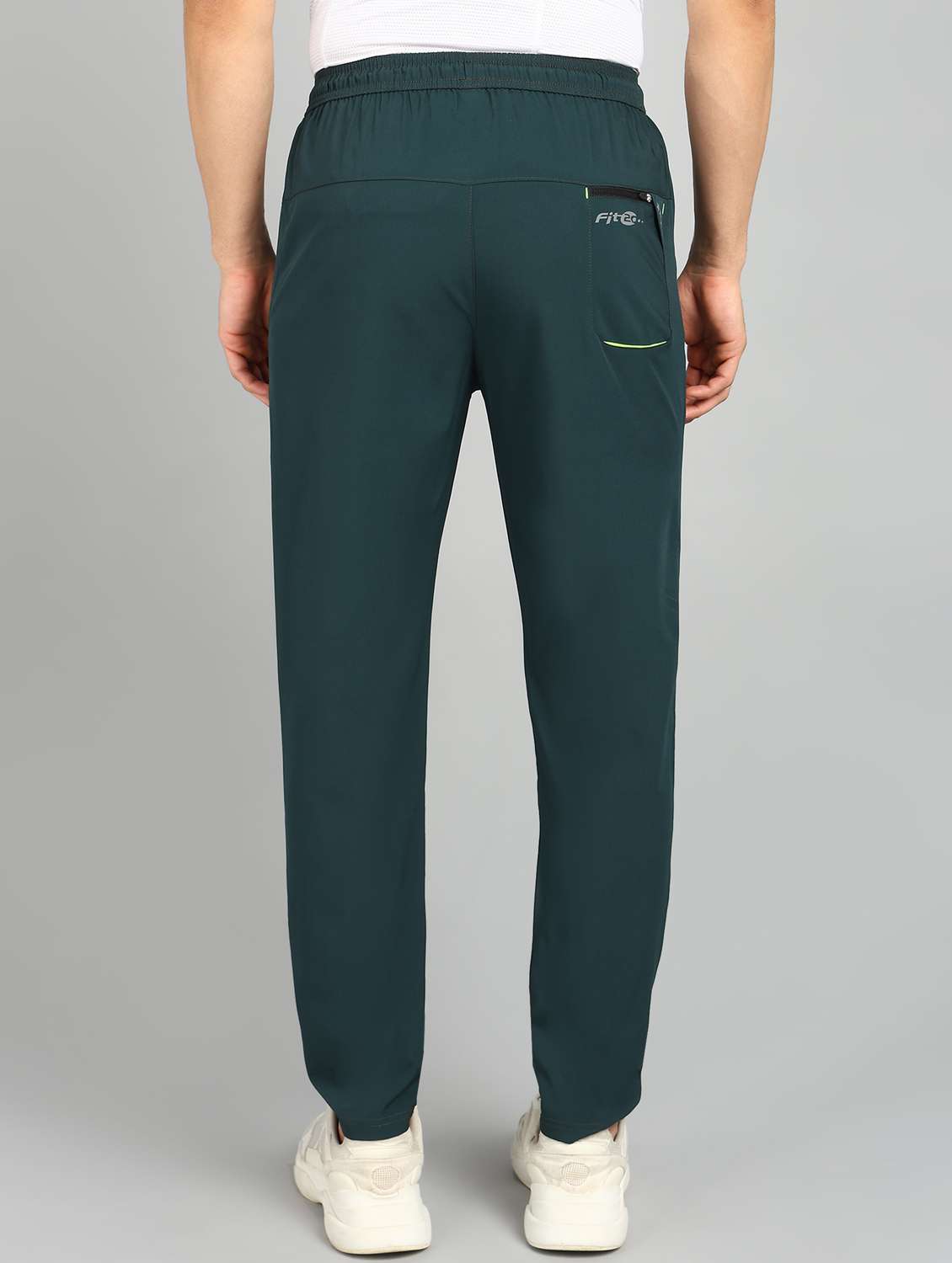 men green polyester full length track pant - 21391176 - Standard Image - 2
