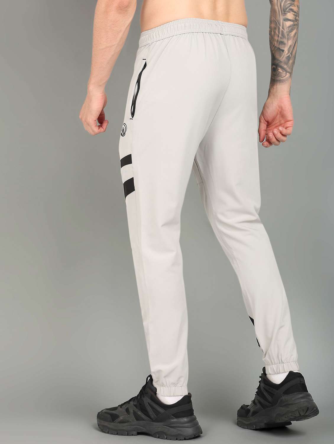 men off white polyester full length track pant - 21391190 -  Standard Image - 2
