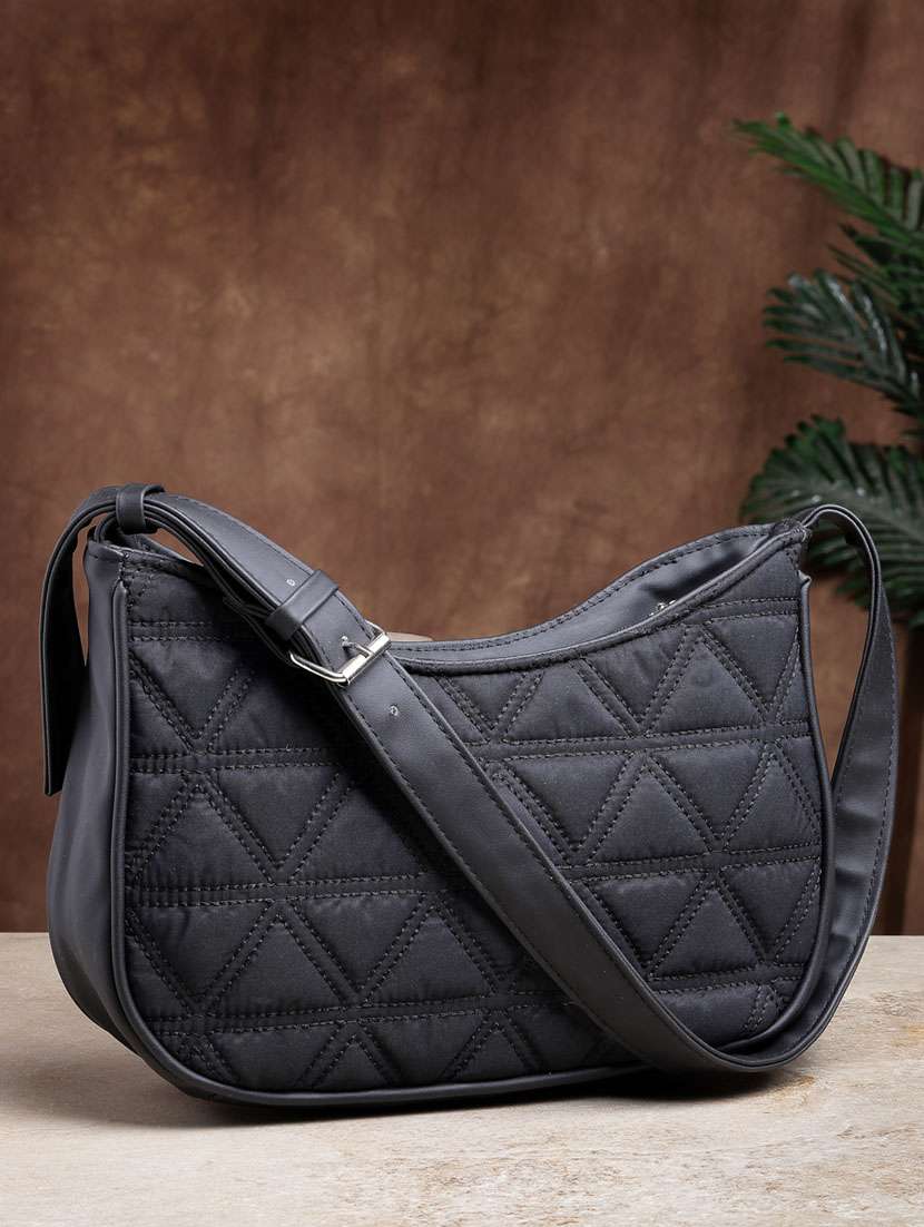 women black qulted handbag
