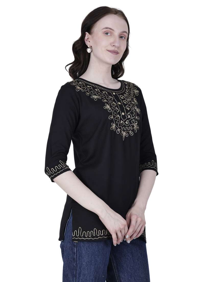 women embroidered rayontunic - 21391811 - Standard Image - 2