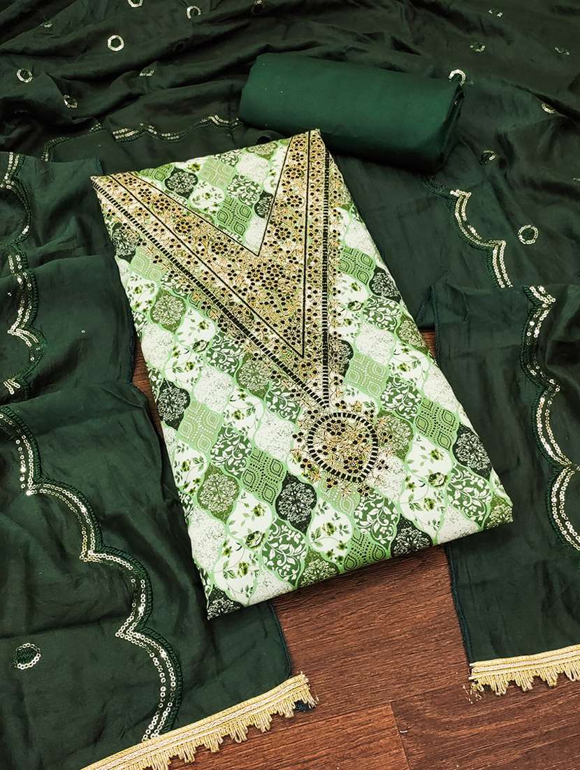 women embroidered unstitched suits