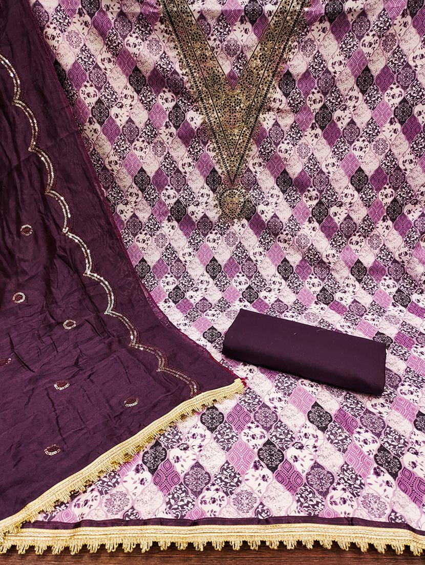 women embroidered unstitched suits - 21391859 - Standard Image - 2