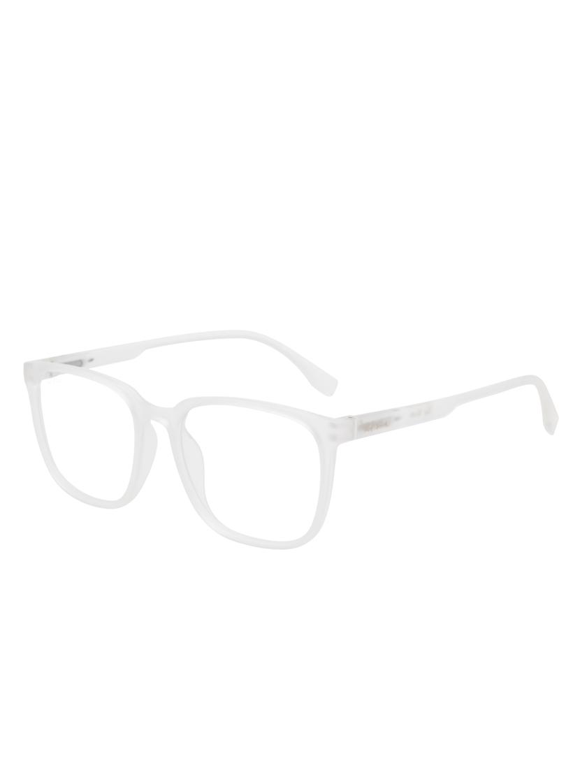 ted smith hustle bluecut & antiglare computer eyeglasses| wayfarer|blue light blocking| white casual spectacles| 53-17-140 - 21392042 - Standard Image - 2