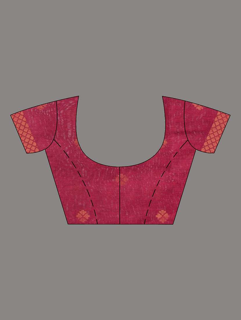 self design handloom saree with blouse - 21392456 -  Standard Image - 2