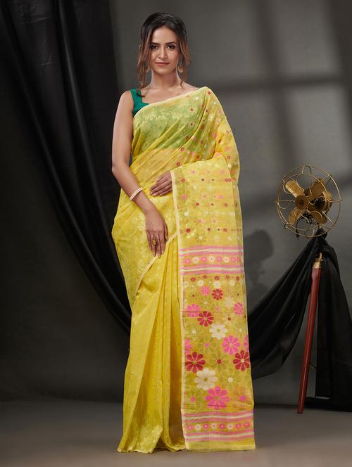 women self design jamdani saree - 21392533 -  Standard Image - 0