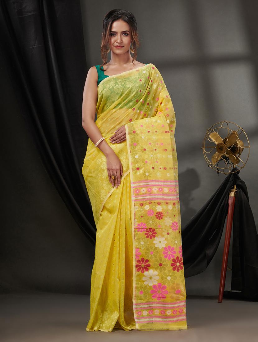 women self design jamdani saree - 21392533 -  Zoom Image - 0