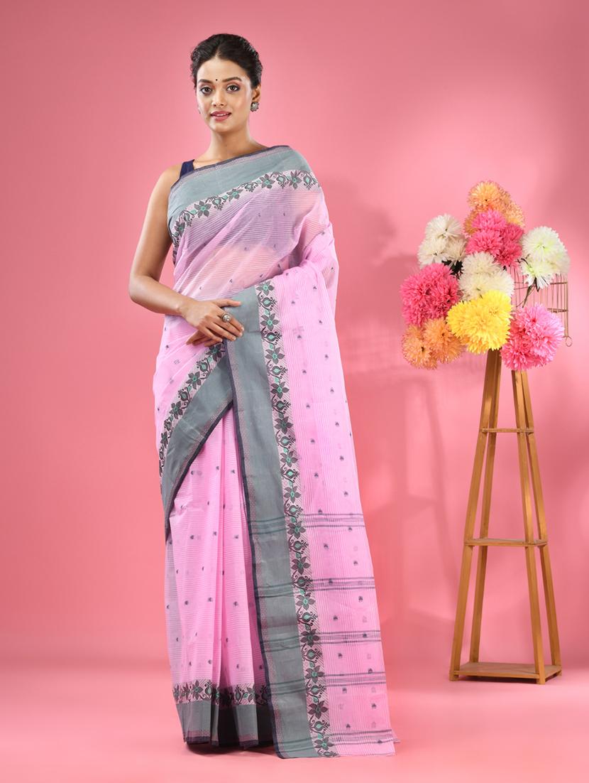 women self design tant saree - 21392805 - Zoom Image - 0