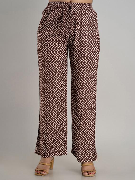 women printed mid rise palazzo - 21393304 -  Zoom Image - 0