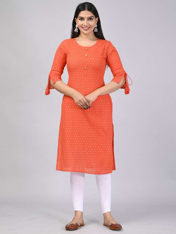blue viscose straight kurta - 21393384 -  Zoom Image - 0