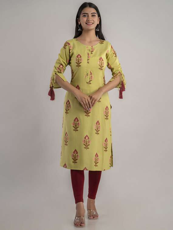 women printed straight kurta - 21393390 - Zoom Image - 0