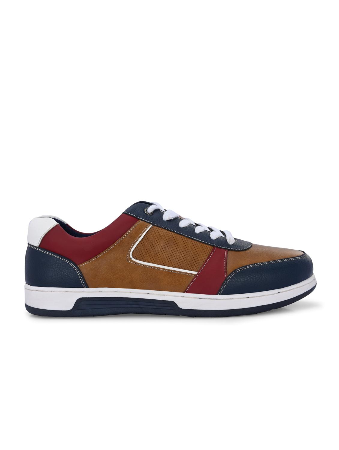 men color block lace up sneakers - 21393657 - Standard Image - 2
