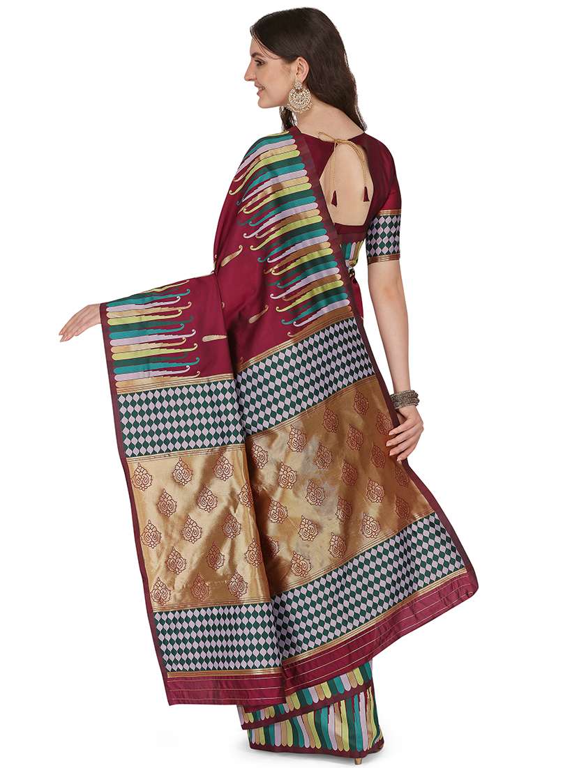 women self design banarasi saree with blouse - 21395259 - Standard Image - 2