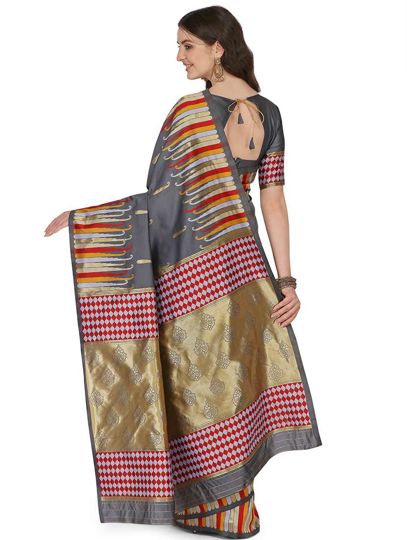 women self design southern silk saree with blouse - 21395261 - Standard Image - 2