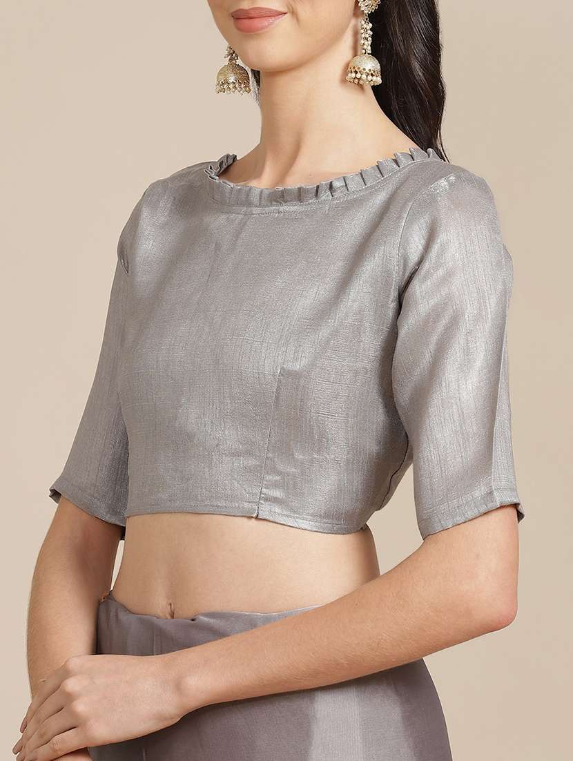 women self-designed saree with blouse - 21395282 -  Standard Image - 2