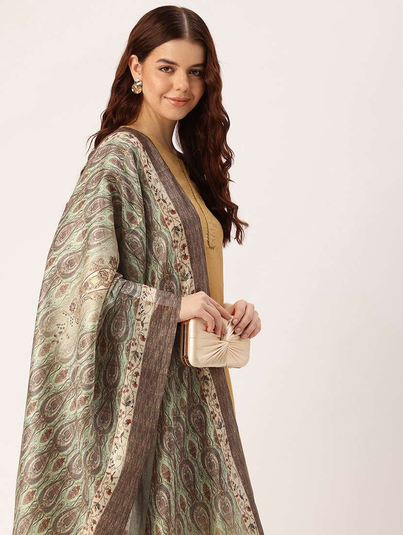 printed cotton printed traditional tassel dupatta - 21395446 - Standard Image - 2