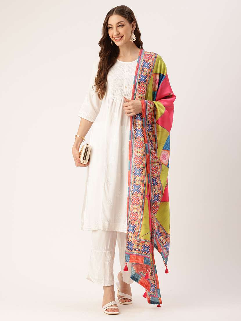 women printed dupatta - 21395449 - Standard Image - 2