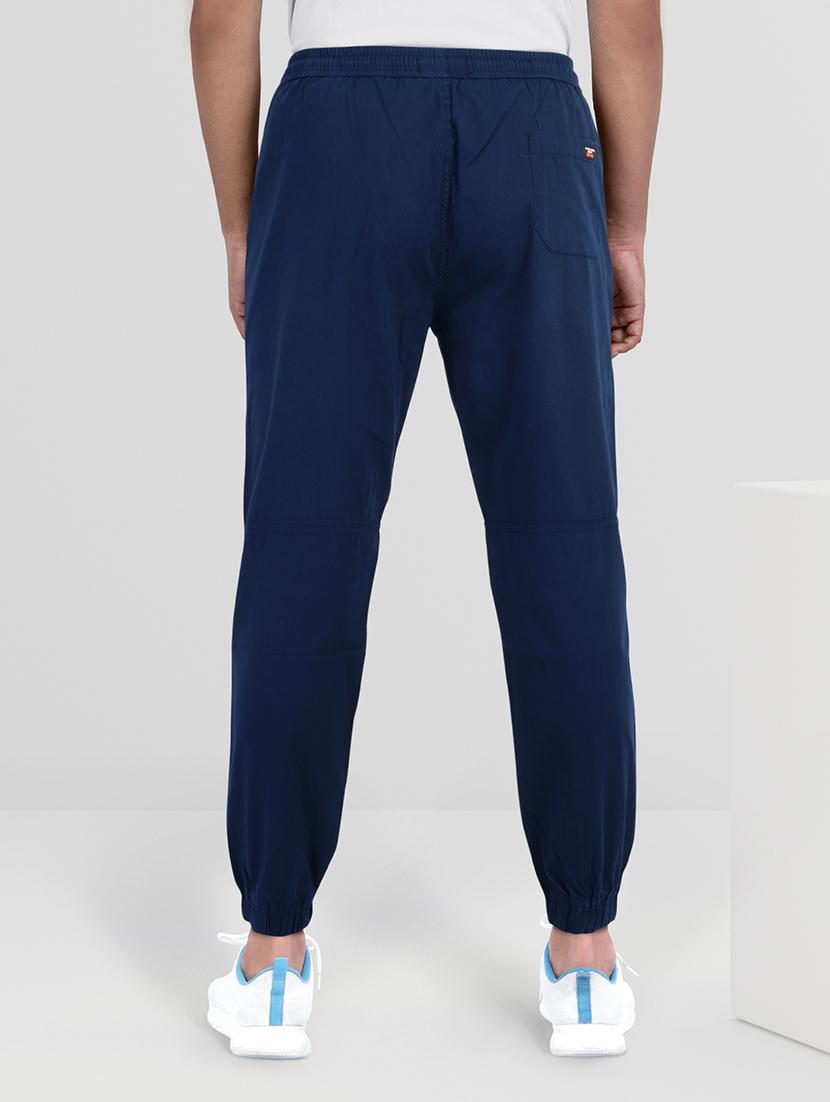 men mid-rise solid track pant - 21395459 - Standard Image - 2
