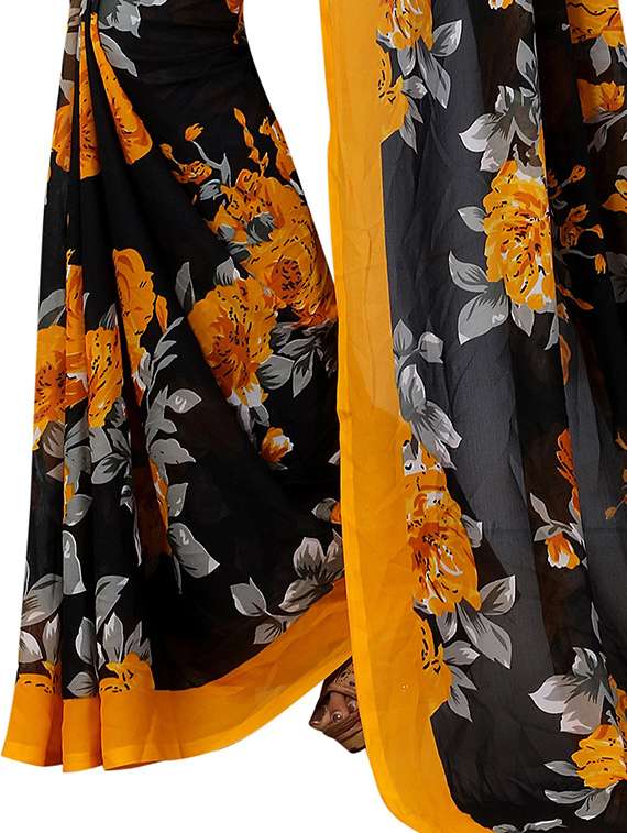 women printed casual wear saree with blouse - 21395554 -  Standard Image - 2