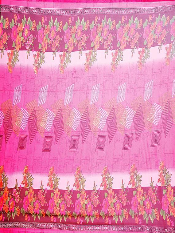 women printed casual wear saree with blouse - 21395626 - Standard Image - 2