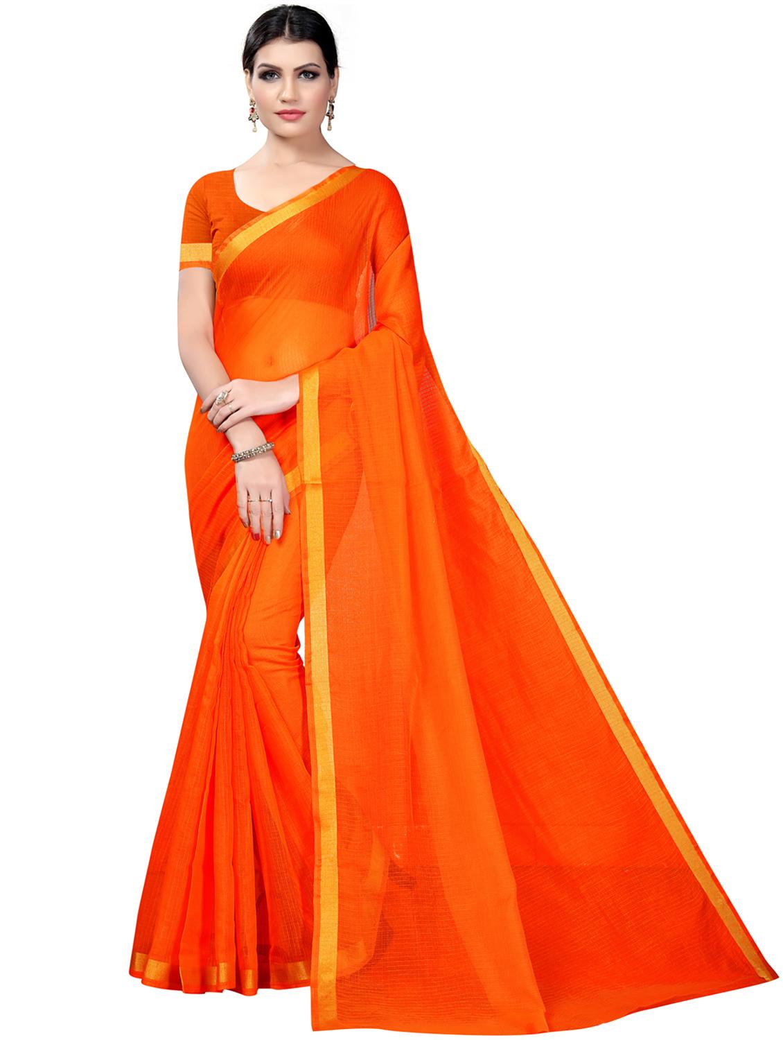 pack of 2 printed casual wear saree with blouse - 21395729 - Standard Image - 2