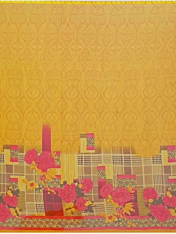 women printed casual wear saree with blouse - 21395786 -  Standard Image - 2