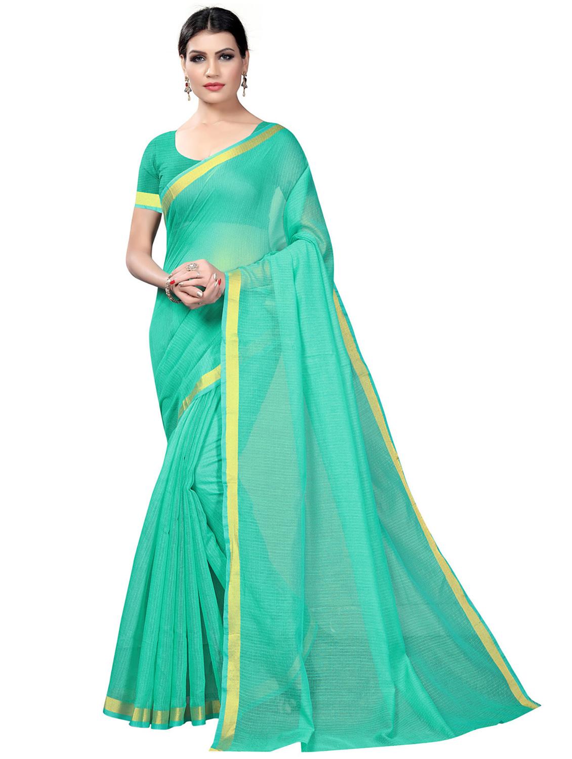 pack of 2 printed casual wear saree with blouse - 21396018 - Standard Image - 2
