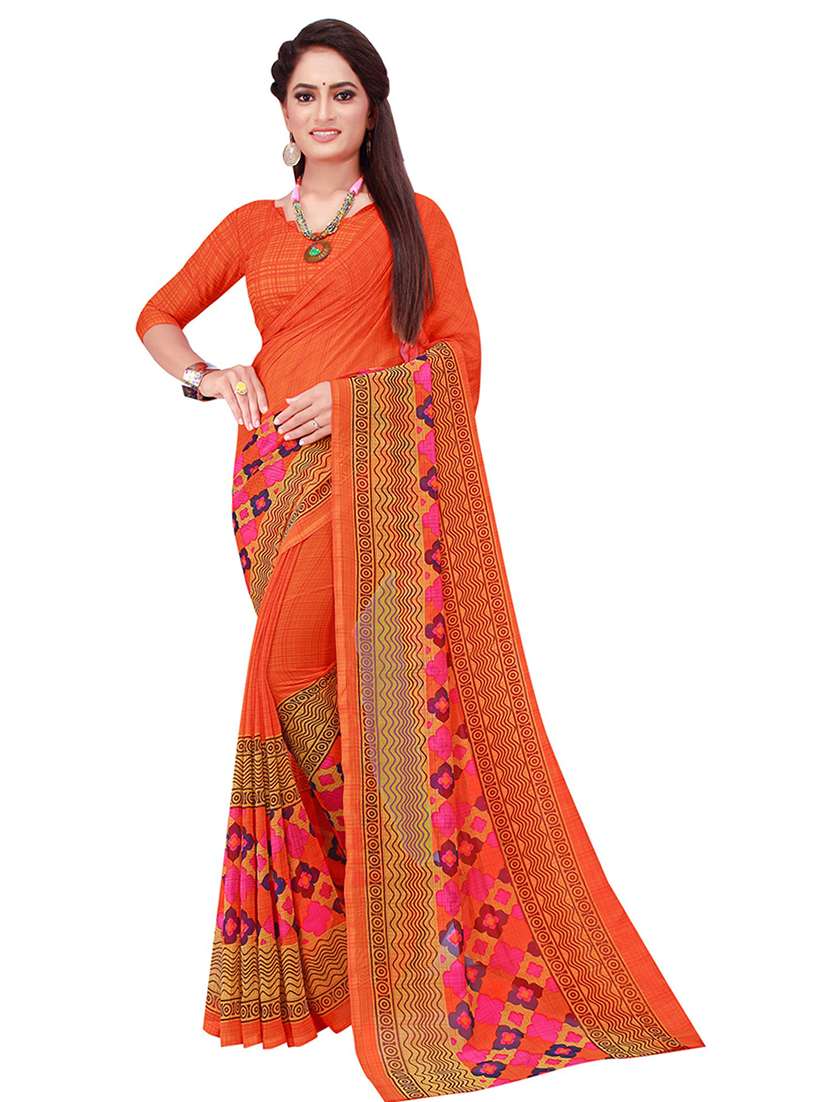 pack of 2 printed saree with blouse - 21396949 -  Standard Image - 2