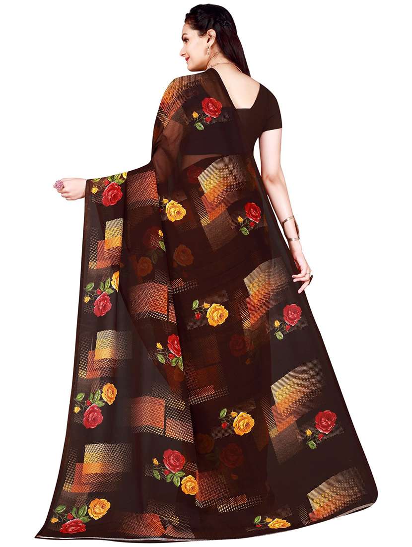 pack of 2 printed saree - 21396981 - Standard Image - 2