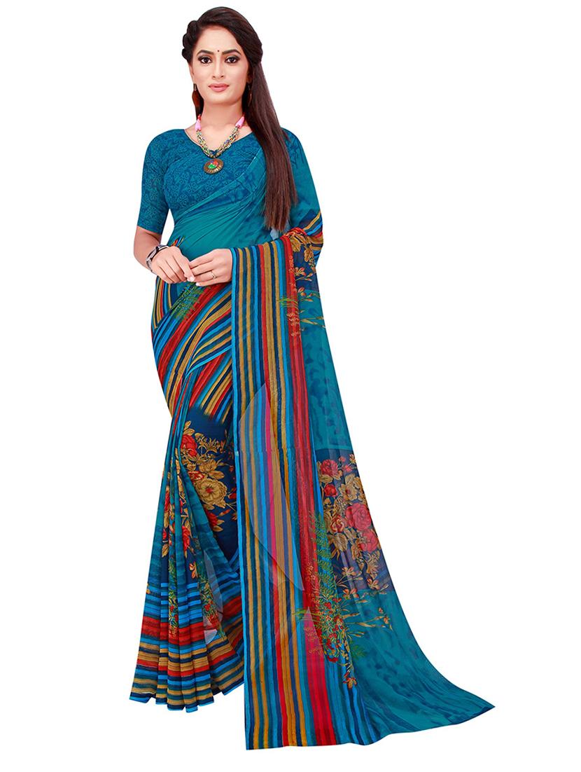 pack of 2 printed saree - 21397018 - Standard Image - 2