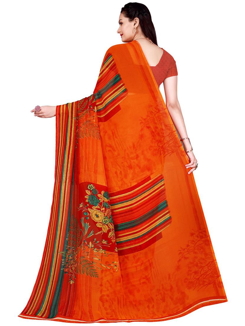 pack of 2 printed saree with blouse - 21397157 - Standard Image - 2