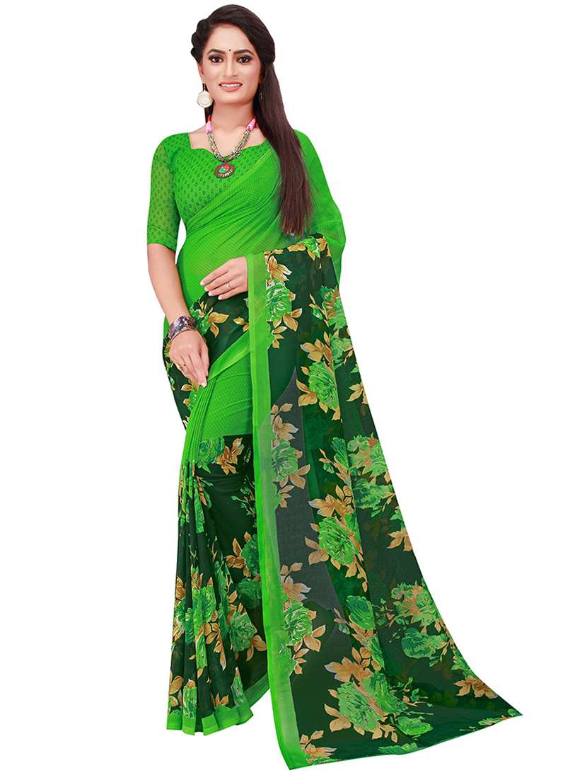 pack of 2 printed saree with blouse - 21397177 -  Standard Image - 2