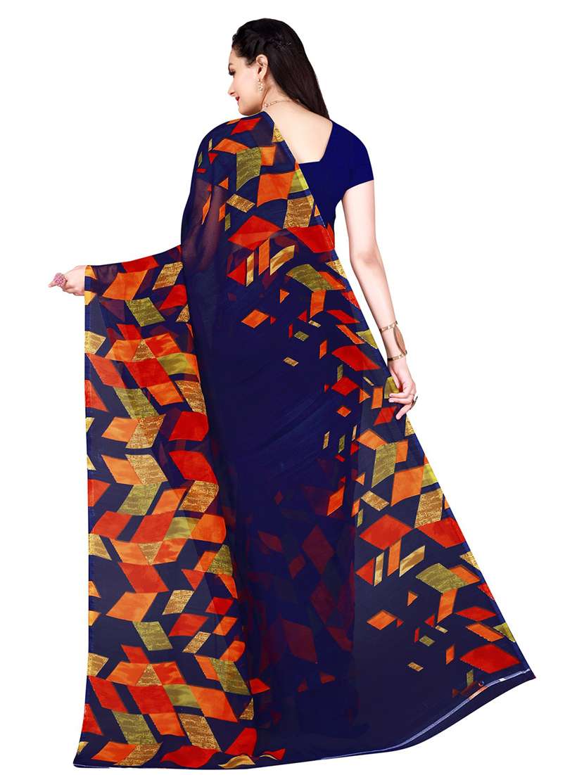 pack of 2 printed saree with blouse - 21397228 -  Standard Image - 2