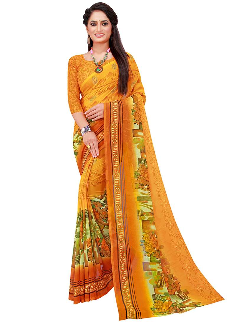 pack of 2 printed saree with blouse - 21397280 -  Standard Image - 2
