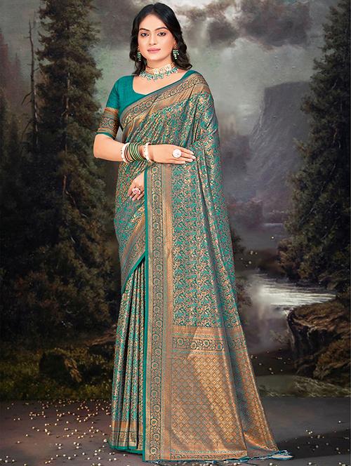 women self design banarasi saree with blouse - 21397373 - Standard Image - 0