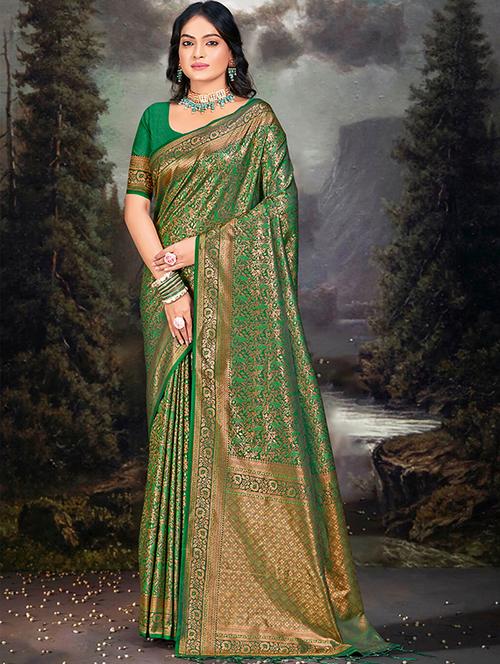 women self design banarasi saree with blouse - 21397377 -  Standard Image - 0