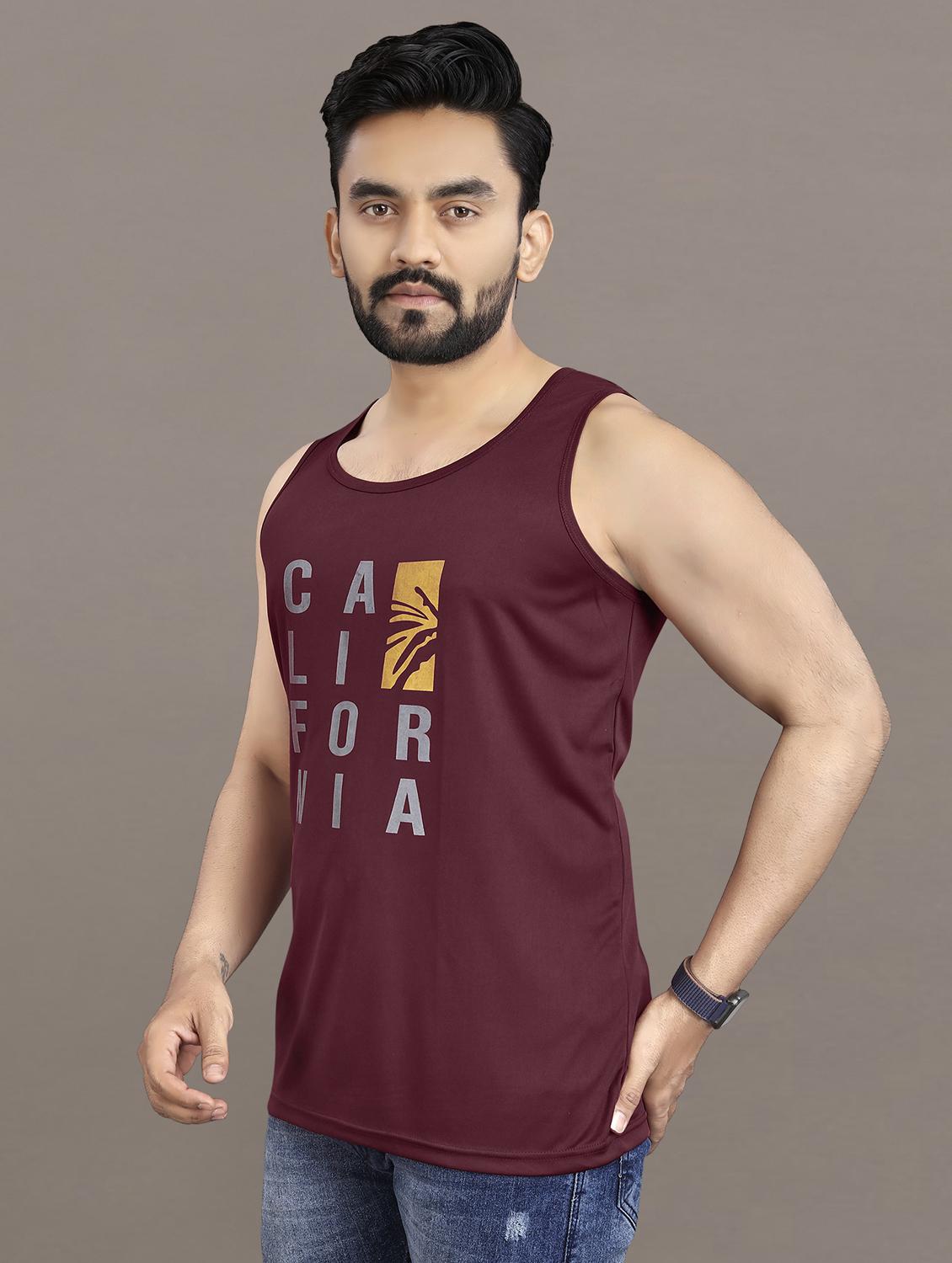 men's typography printed vest - 21397457 - Standard Image - 2