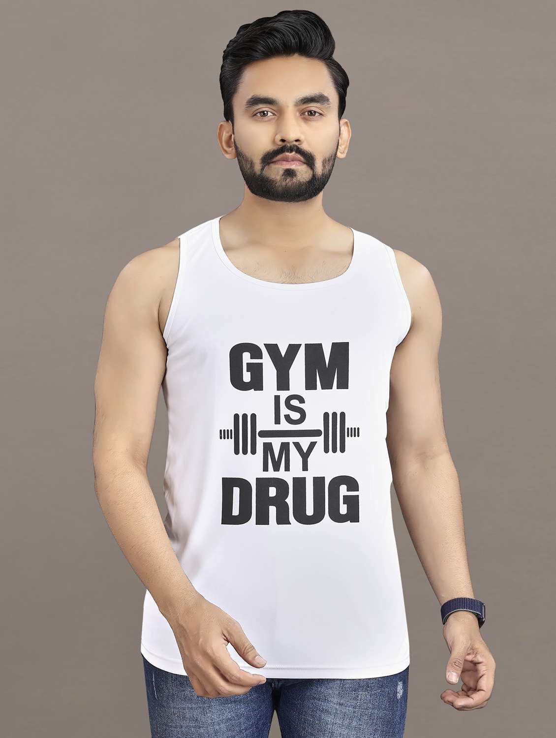 men's pack of 2 printed vest - 21397477 -  Standard Image - 2