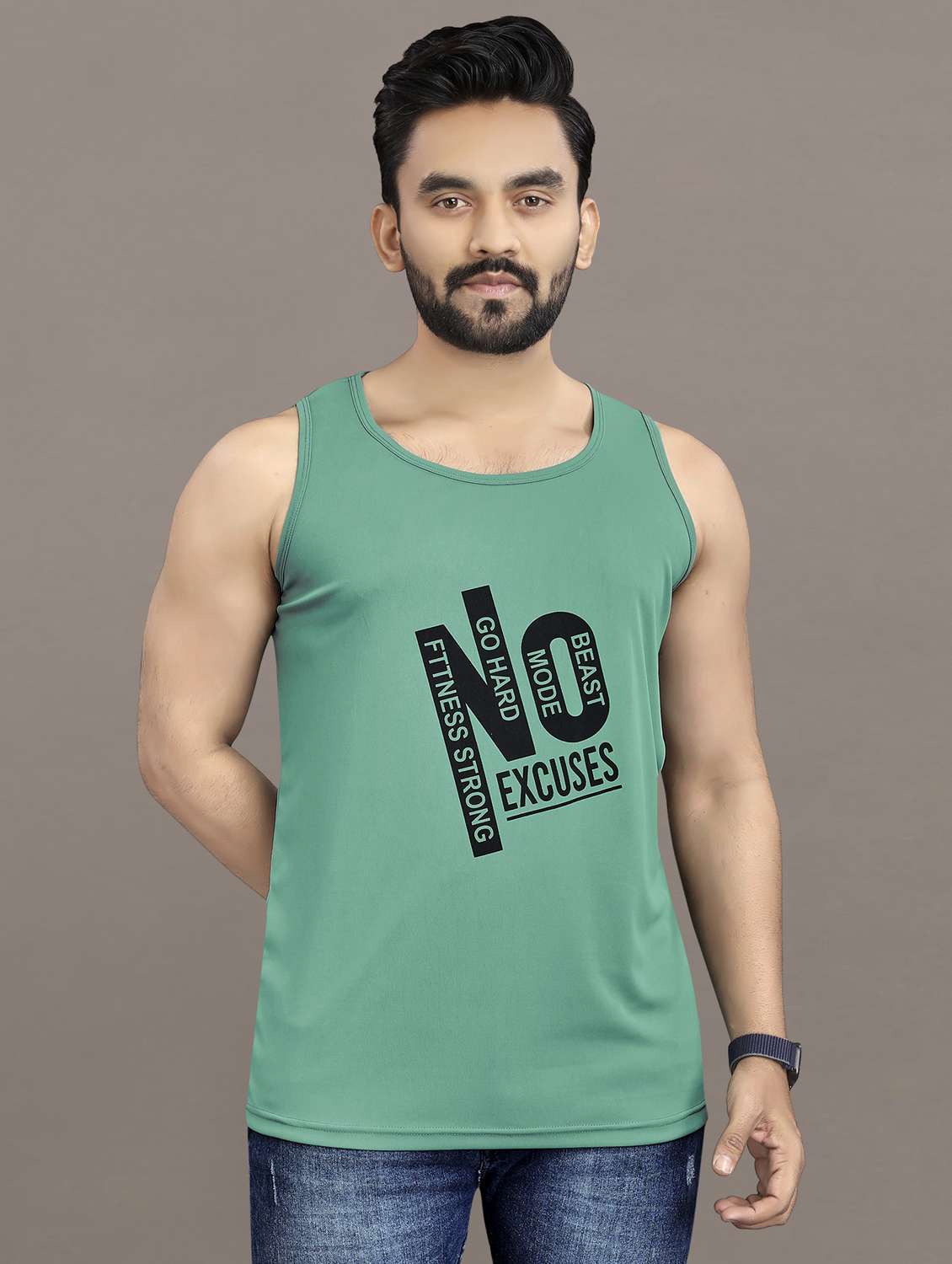 men's pack of 2 printed vest - 21397478 -  Standard Image - 2