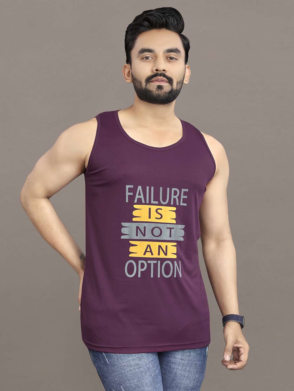 men's pack of 2 printed vest - 21397488 -  Standard Image - 2